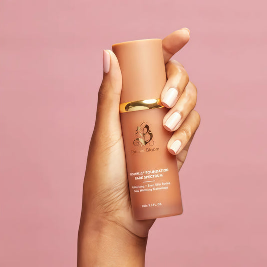 Forever Bloom Biomimic Dark Spectrum Foundation – Full Coverage, Long-Wear, Non-Comedogenic Makeup – No Oxidation or Caking – Lightweight, Flawless Finish for Deep Skin Tones